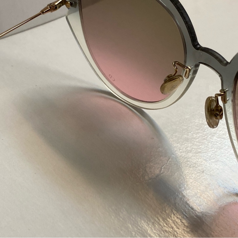 NWT CHRISTIAN DIOR Attitude 3 Sunglasses 55mm Pink with Brown Gradient Lens - Picture 4 of 9